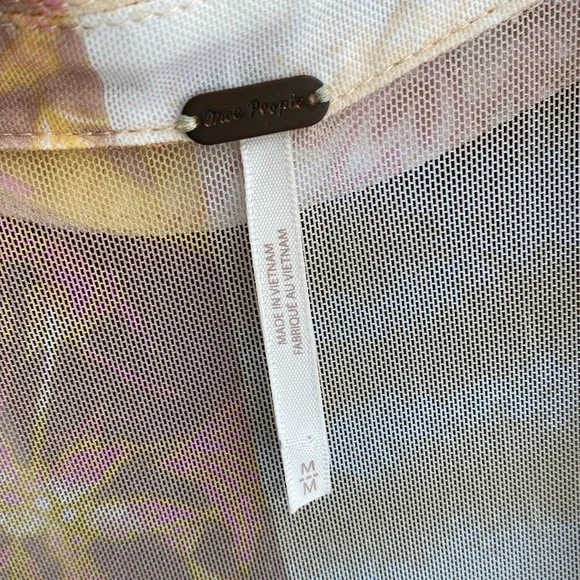 FREE PEOPLE sheer long sleeve top - Picture 4 of 8